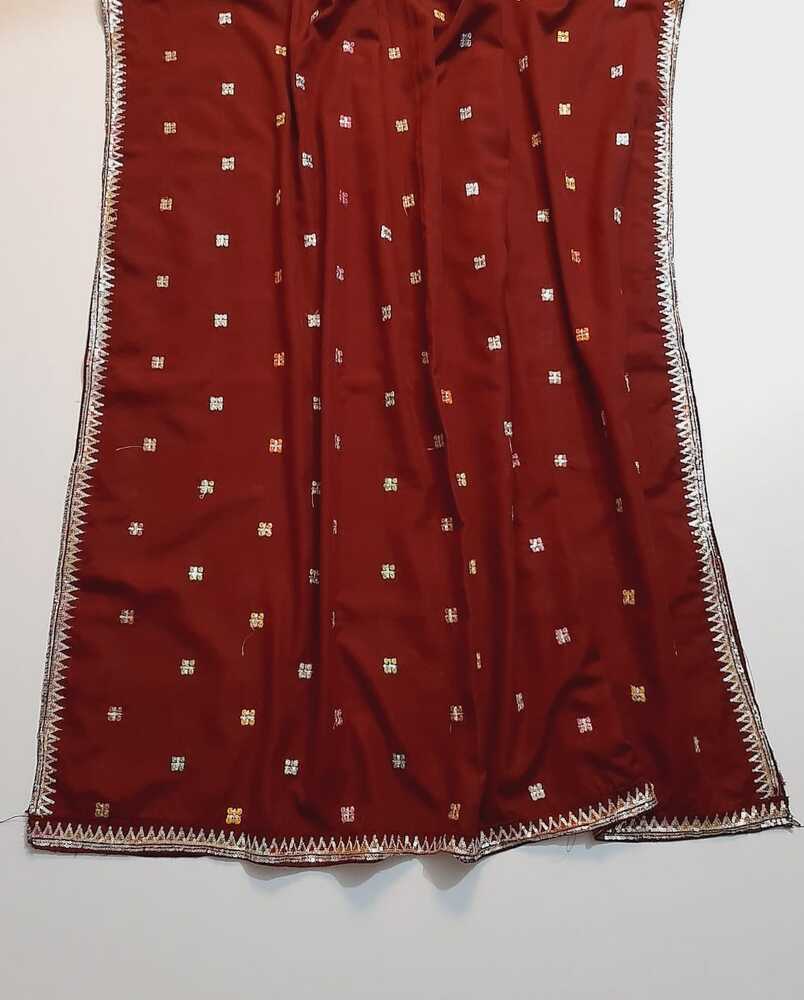 Embroided Swiss Lawn Summer Shawl Chaddar - Black - SH138