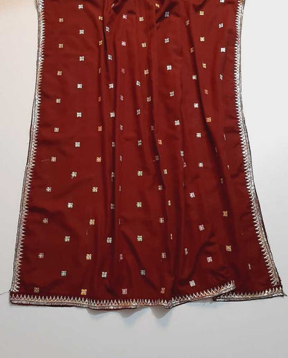 Embroided Swiss Lawn Summer Shawl Chaddar - Black - SH138