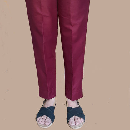 Maroon trouser for women