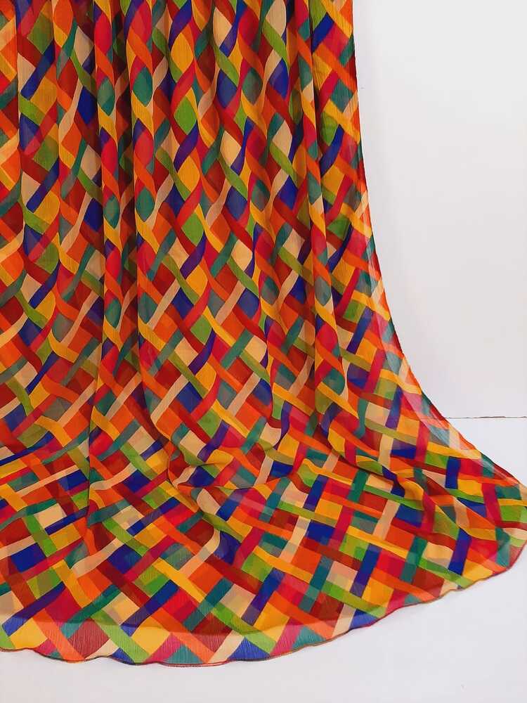 Multi Chiffon Dupatta - ZD113