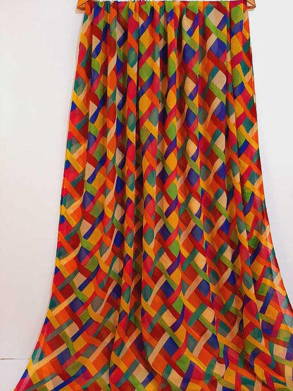 Multi Chiffon Dupatta - ZD113