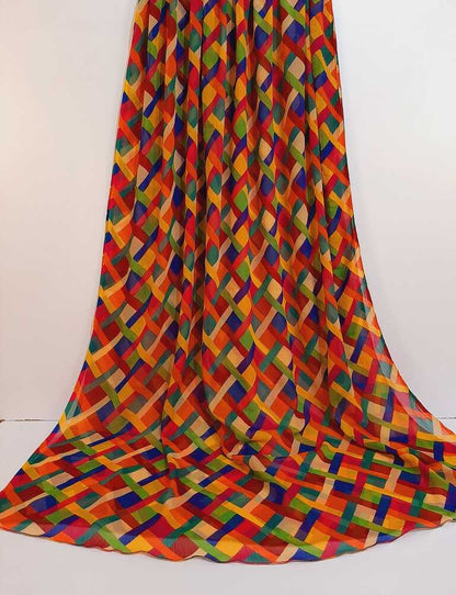 Multi Chiffon Dupatta - ZD113