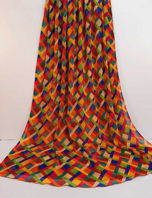 Multi Chiffon Dupatta - ZD113