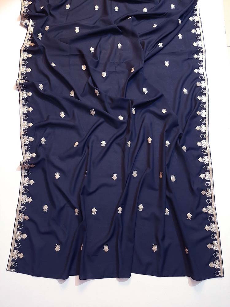 Embroided Swiss Lawn Chaddar Summer Shawl -  SH25