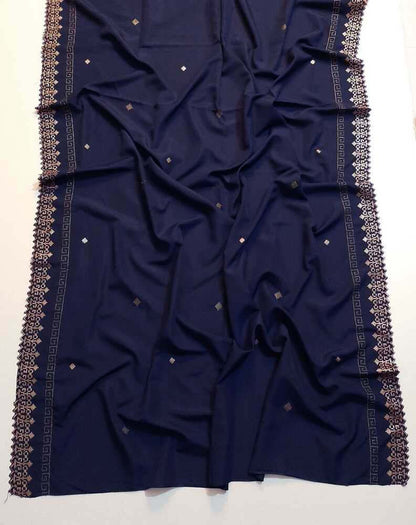 Embroided Swiss Lawn Chaddar Summer Shawl -  SH59