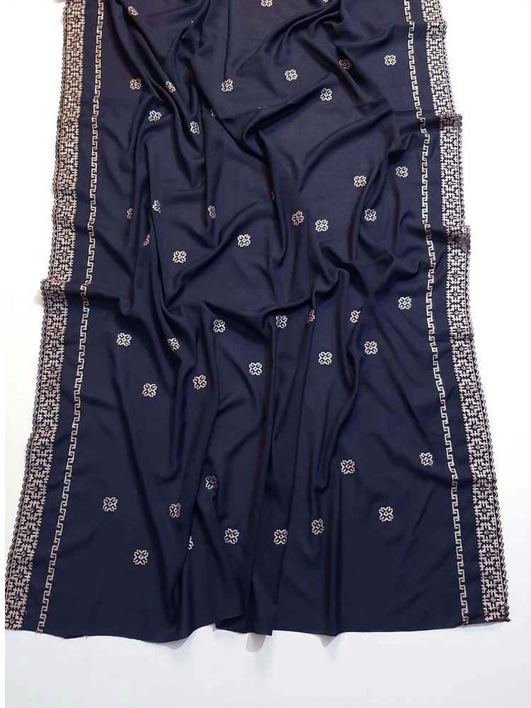 Embroided Swiss Lawn Chaddar Summer Shawl - SH94