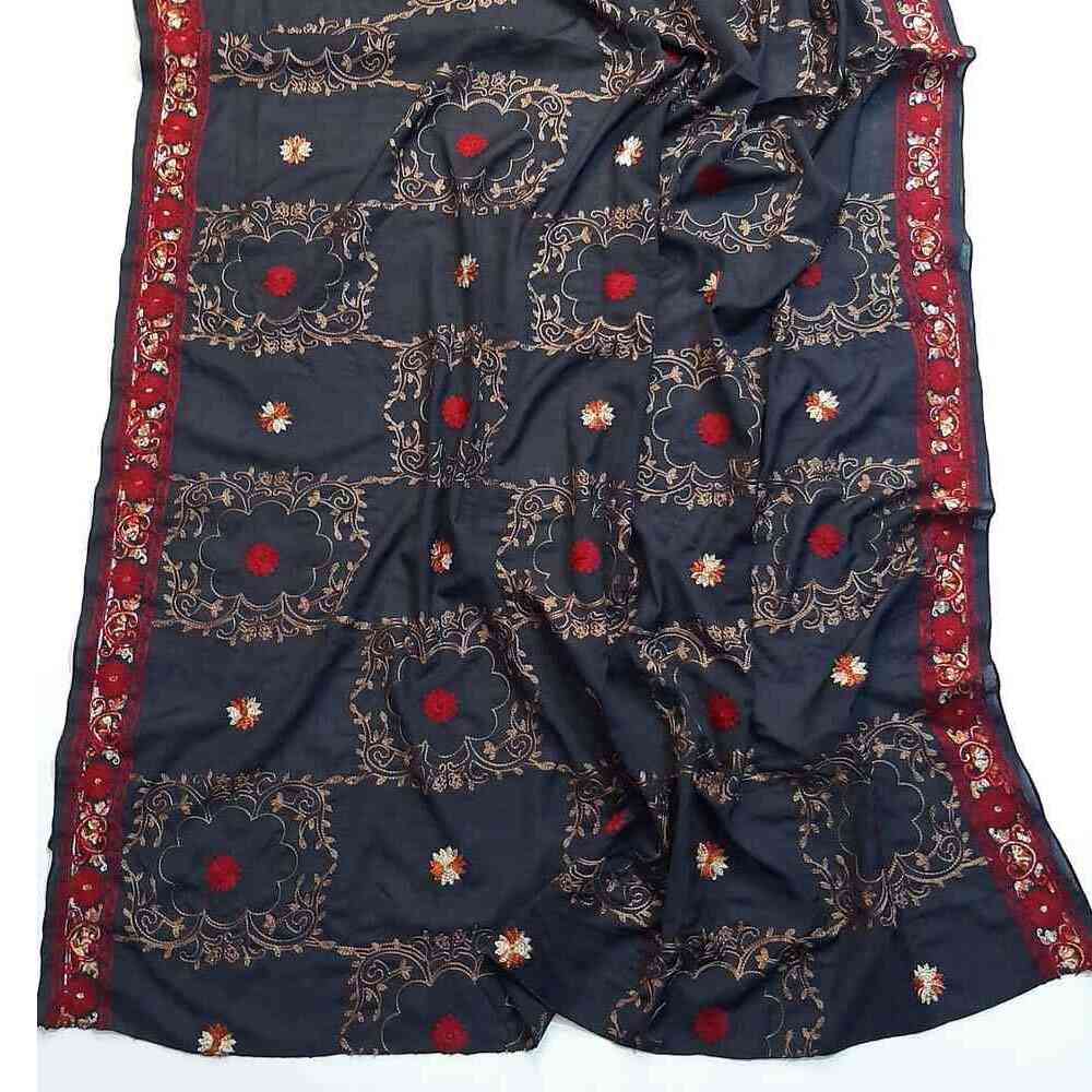 Embroided Swiss Lawn Summer Shawl  - SH109