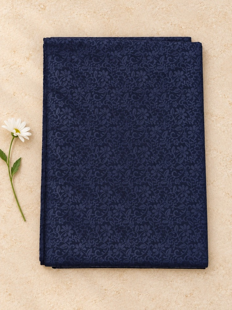 Self Print Shawl / Chaddar - Swiss Lawn - Navy - SH08