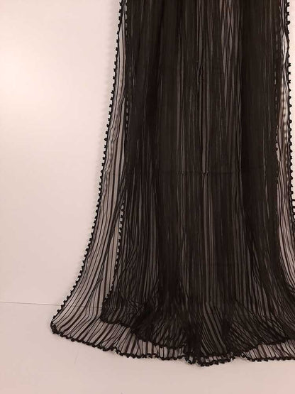 Net Dupatta - Black - ZD81