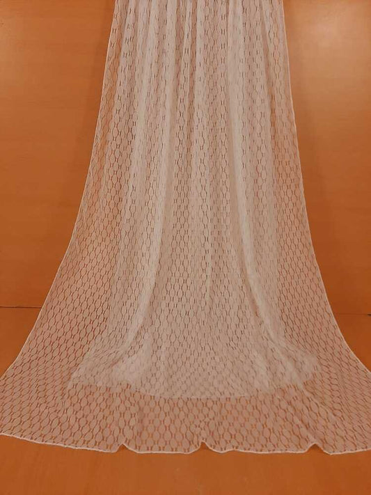 Net Dupatta - White - ZD824