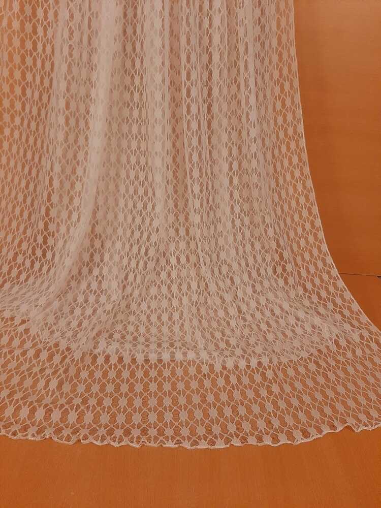 Net Dupatta - White - ZD826