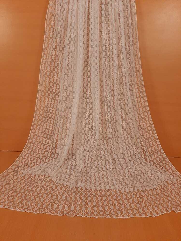 Net Dupatta - White - ZD826