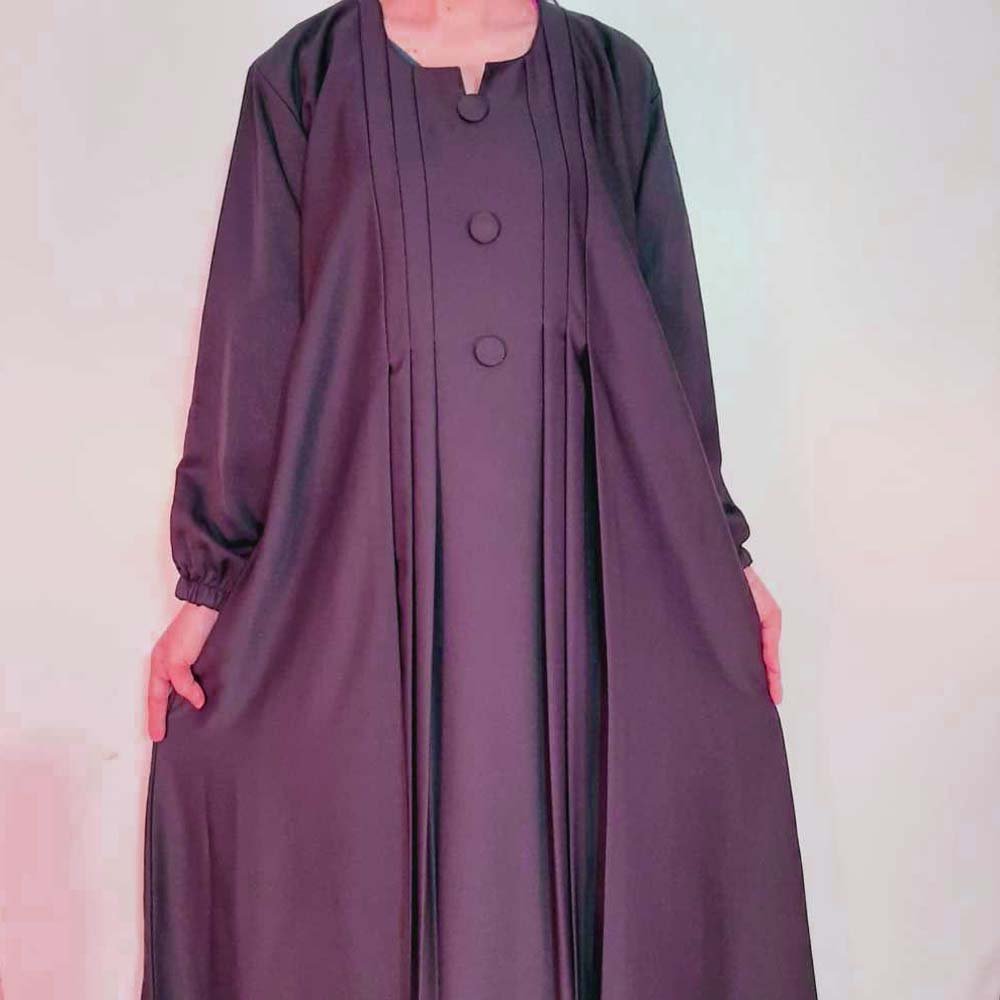 Nidah Fabric Abaya – Purple - ZA153