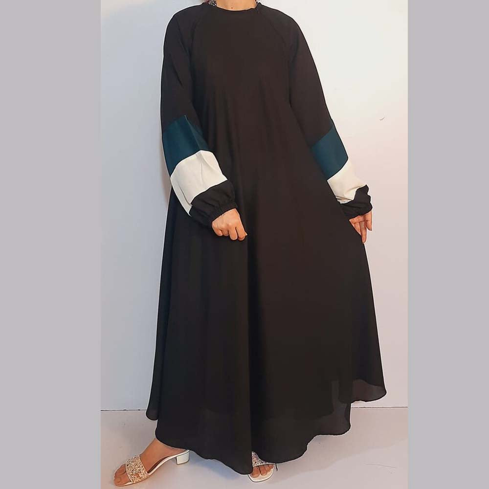 nidah maxi style abaya black
