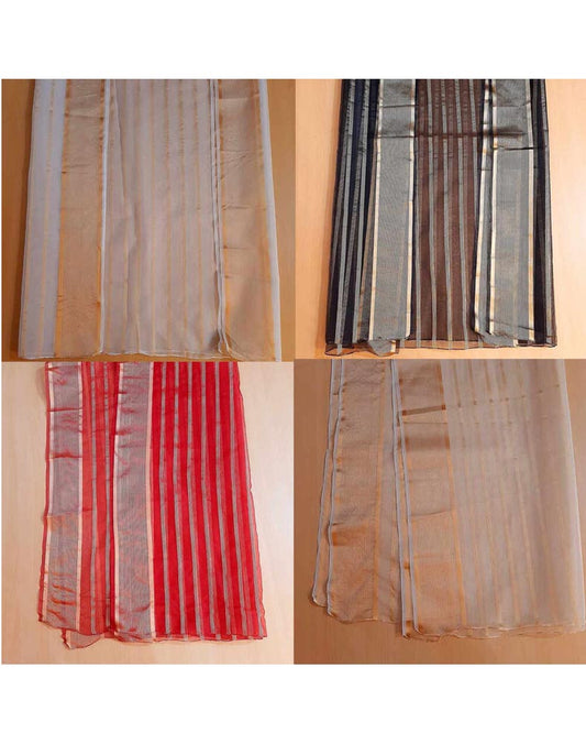 Organza Zari Dupatta  - ZD816