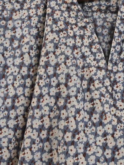Printed - Front Open Abaya - Georgette  - ZA168