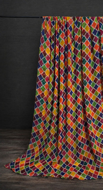 Printed Chiffon Dupatta – Multi – ZD1139
