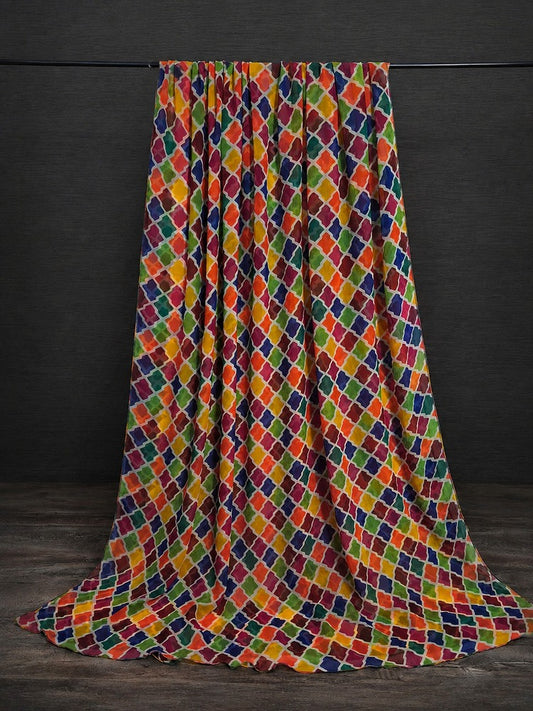 Printed Chiffon Dupatta – Multi – ZD1139