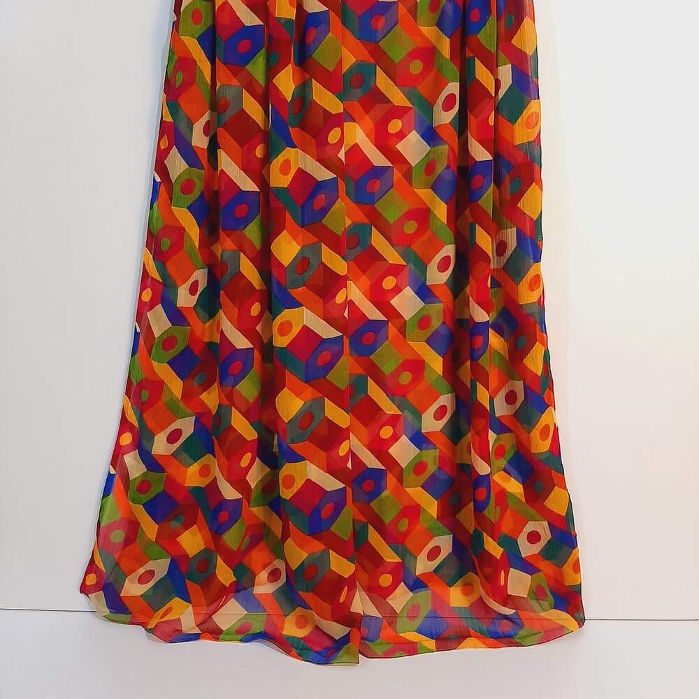 printed chiffon dupatta multi