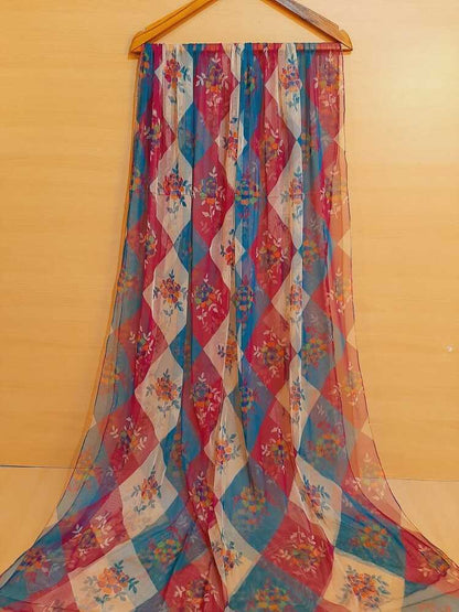 Printed Net Dupatta Multi - ZD740