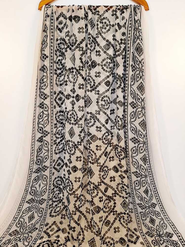 Printed Chiffon Dupatta - ZD1095