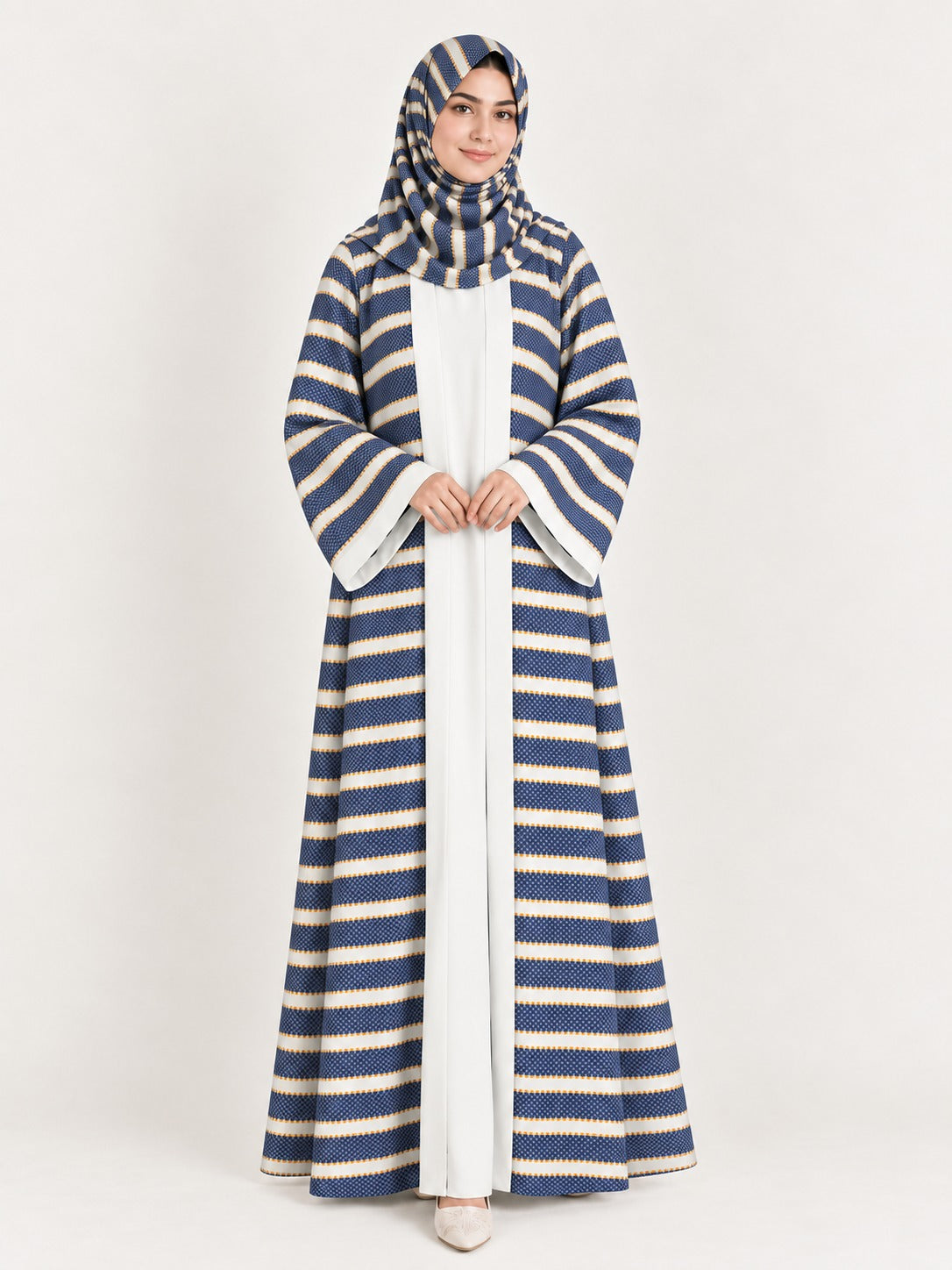 Printed double layer Abaya - BGA40
