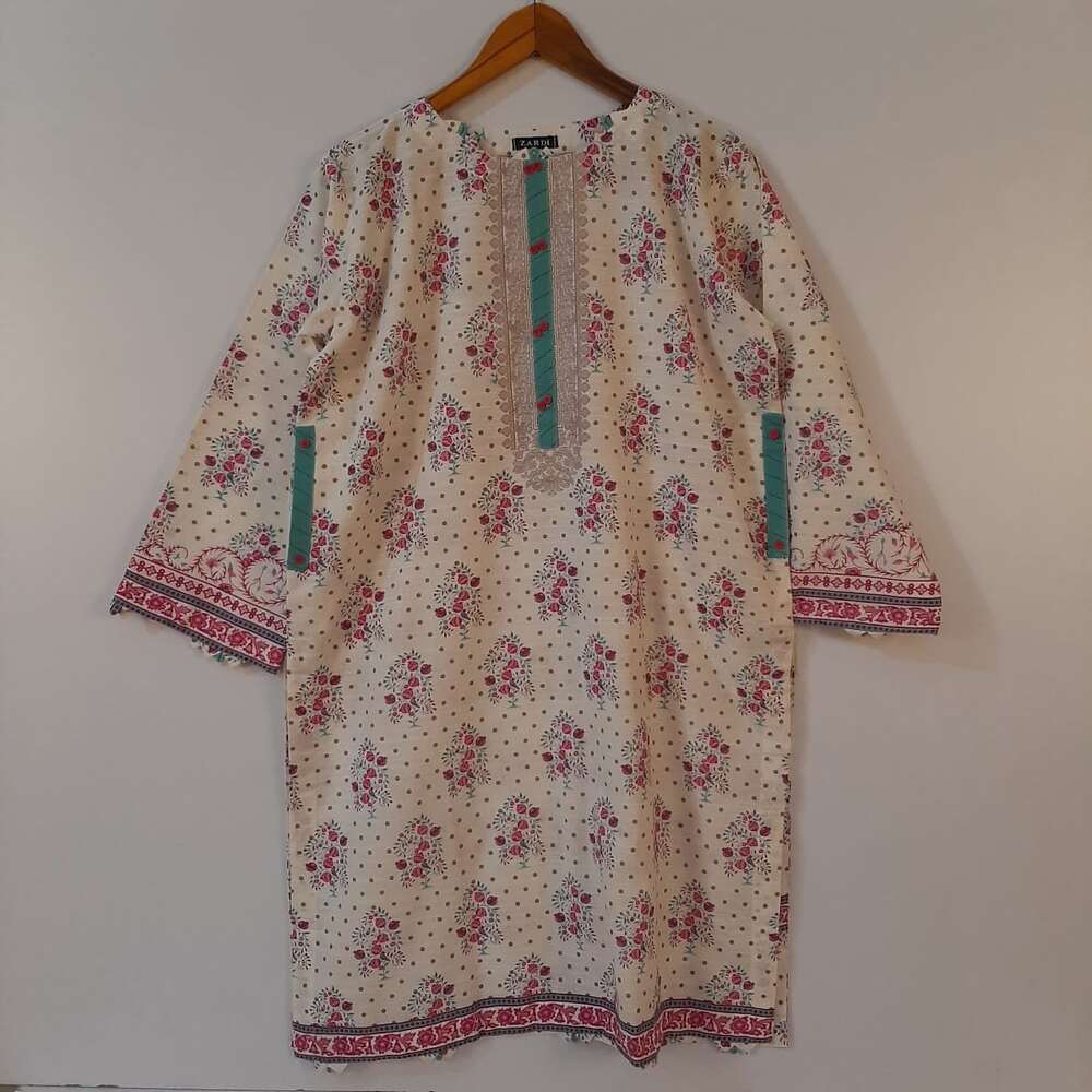 Printed Khadar Kurti - ZK221