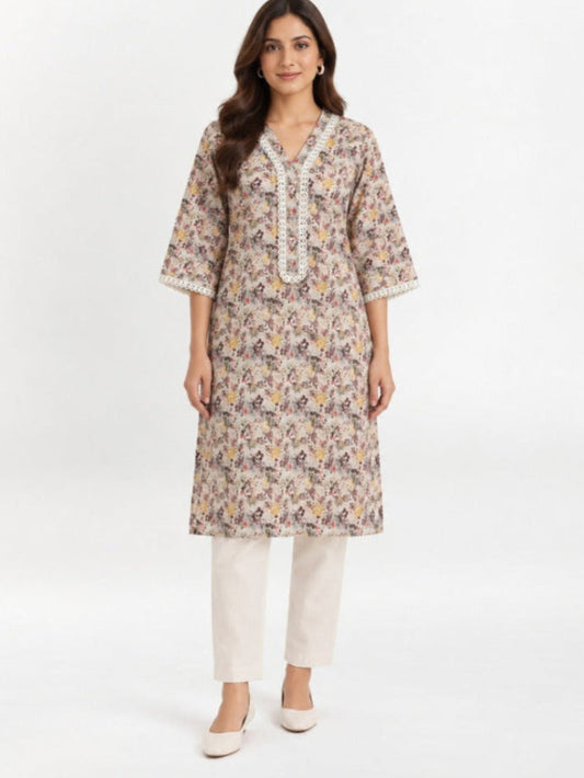 Printed Lawn Kurti - ZK240