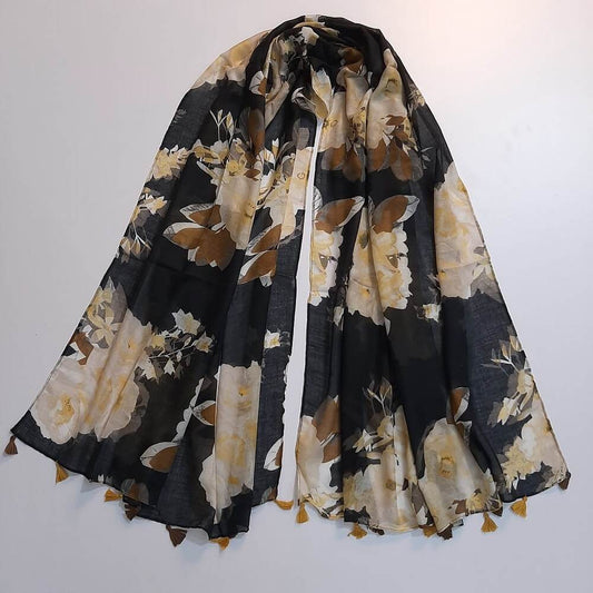 Printed Lawn Scarf Stole – 180 x 80 Cm – Multi – ZSC127