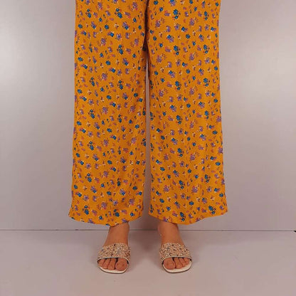 Printed Linen Palazzo - ZT496