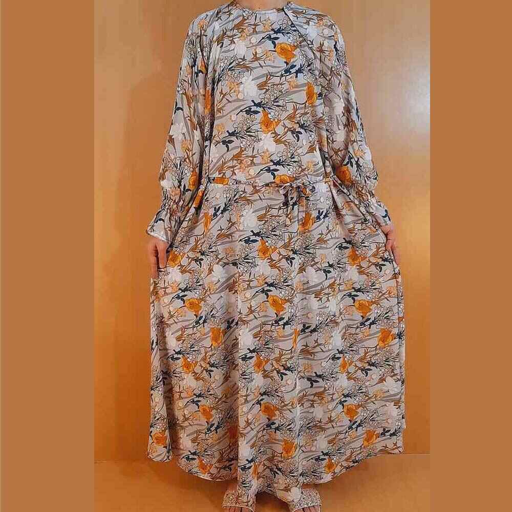 Printed - Maxi Style - Georgette Abaya - ZA12