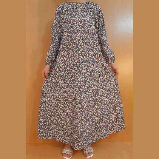 Printed - Maxi Style - Georgette Abaya - ZA14