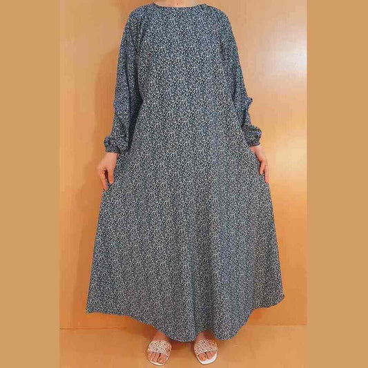 Printed - Maxi Style - Georgette Abaya - ZA15