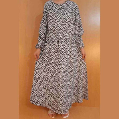 Printed - Maxi Style - Georgette Abaya - ZA17