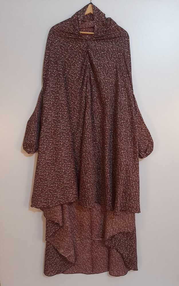 Namaz Chadar With Sleeves Printed  - SH02
