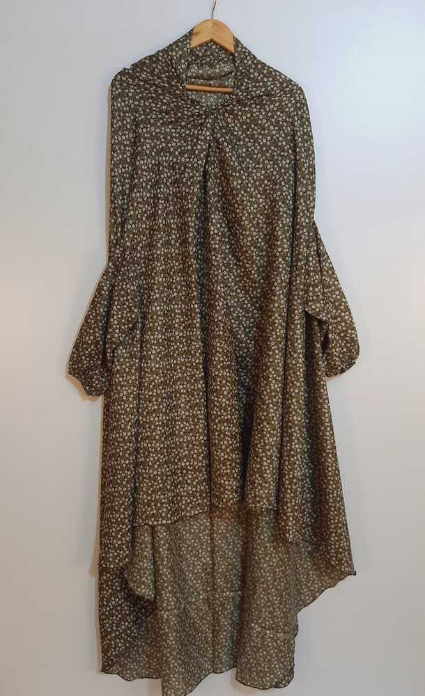 Namaz Chadar With Sleeves Printed  - SH02