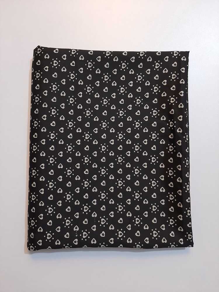 Printed Summer Shawl / Chaddar  - Black & White - SH07
