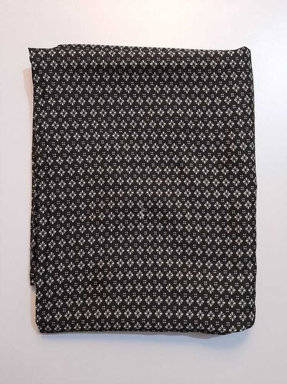 Printed Summer Shawl / Chaddar - Lawn  - Black & White - SH07