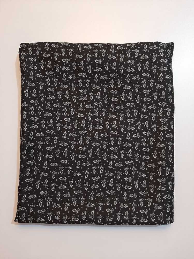 Printed Summer Shawl / Chaddar  - Black & White - SH07