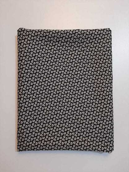 Printed Summer Shawl / Chaddar  - Black & White - SH07