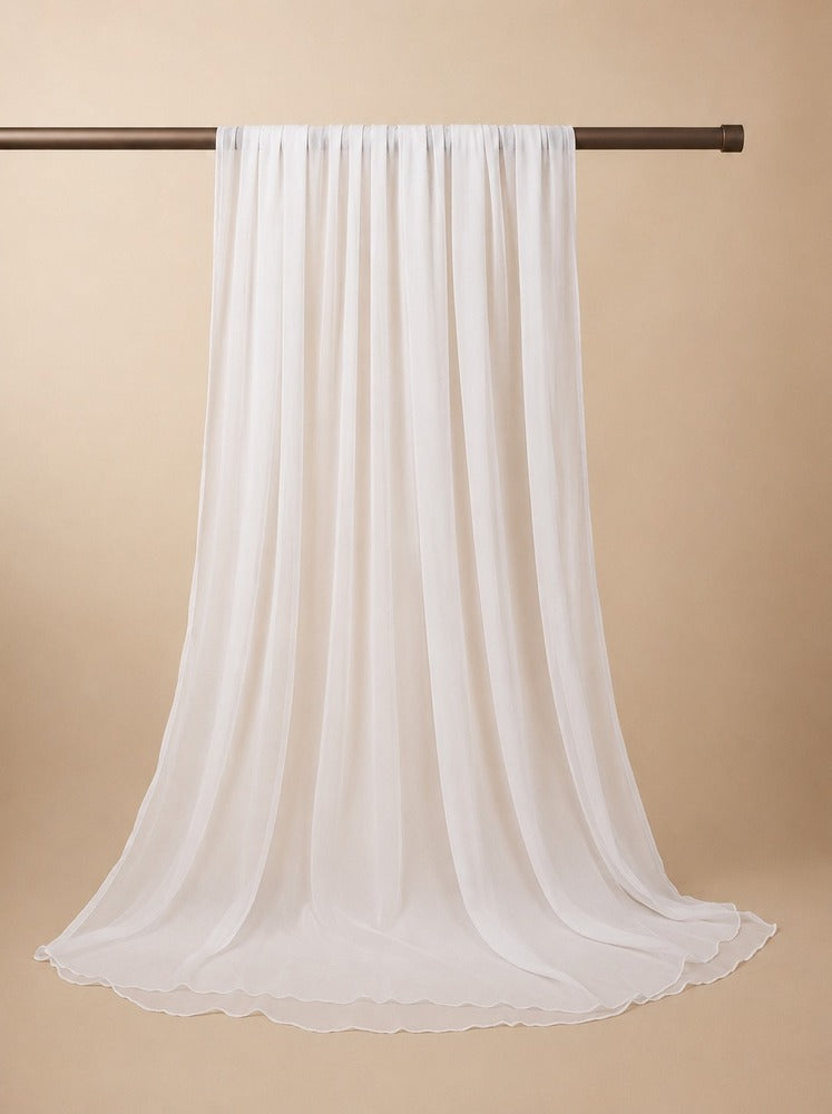 Pure chiffon Dupatta - Dyeable - ZD03