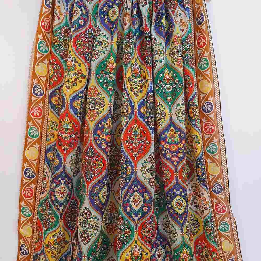 Pure lawn Dupatta - Multi - ZD705