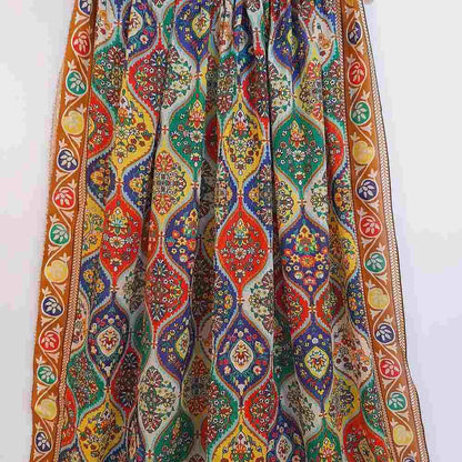 Pure lawn Dupatta - Multi - ZD705