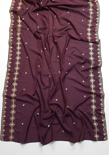 Embroided Swiss Lawn Chaddar Summer Shawl -  SH21