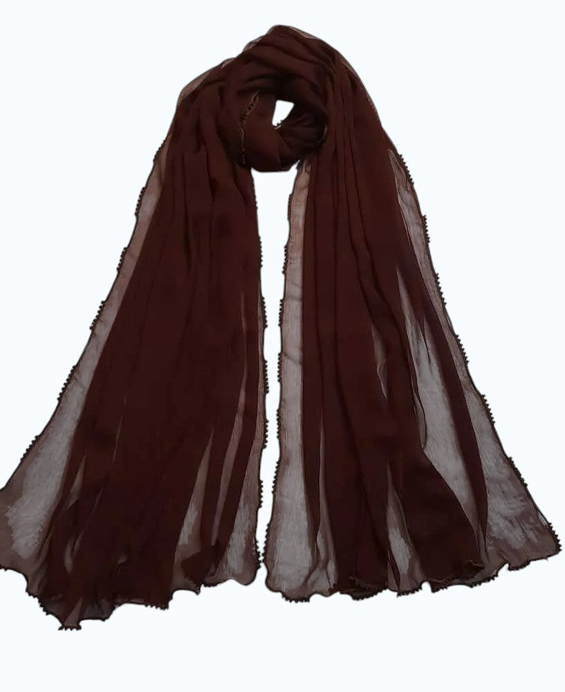 Qureshia Work Chiffon Dupatta  - ZD05