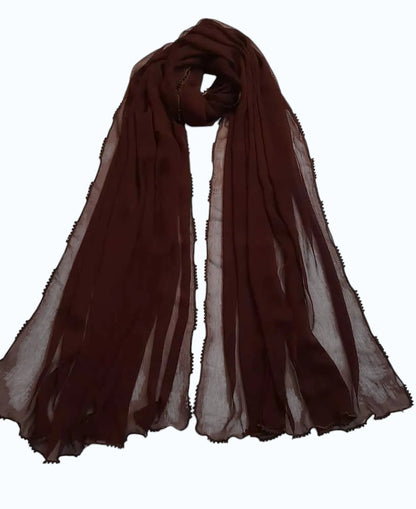 Qureshia Work Chiffon Dupatta  - ZD05