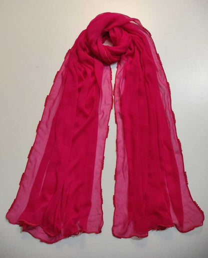 Qureshia Work Chiffon Dupatta  - ZD05