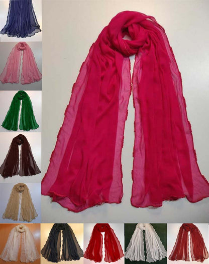 Qureshia Work Chiffon Dupatta  - ZD05