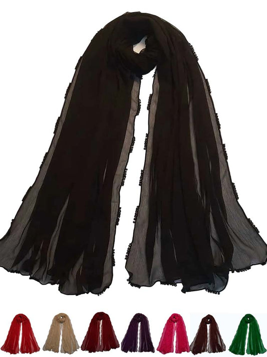 Qureshia Work Chiffon Dupatta  - ZD05