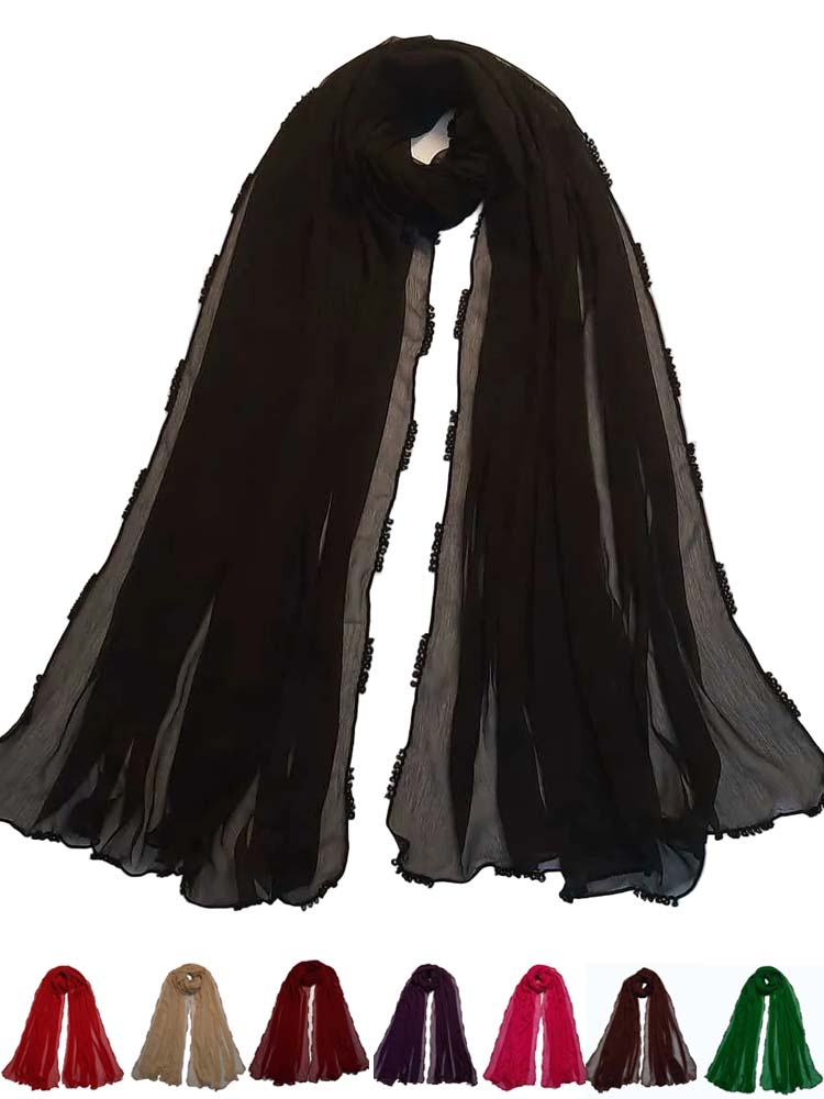 Qureshia Work Chiffon Dupatta  - ZD05